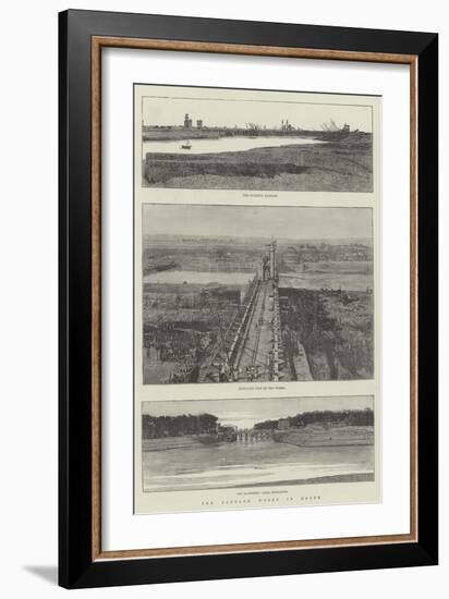 The Barrage Works in Egypt-null-Framed Giclee Print