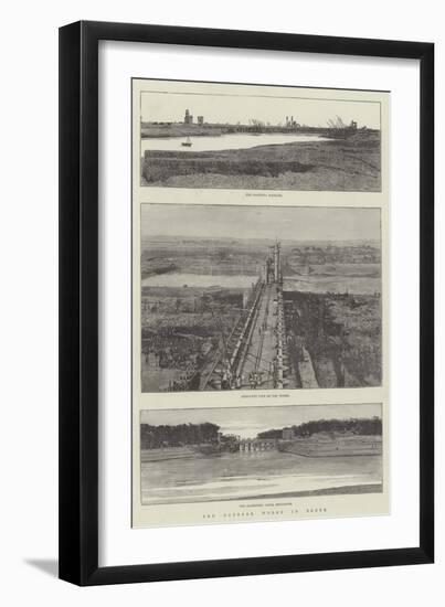 The Barrage Works in Egypt-null-Framed Giclee Print