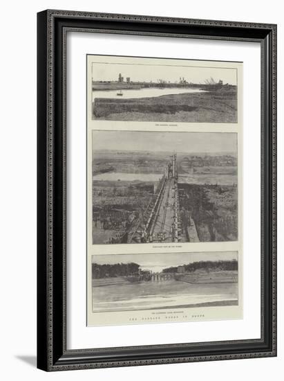 The Barrage Works in Egypt-null-Framed Giclee Print