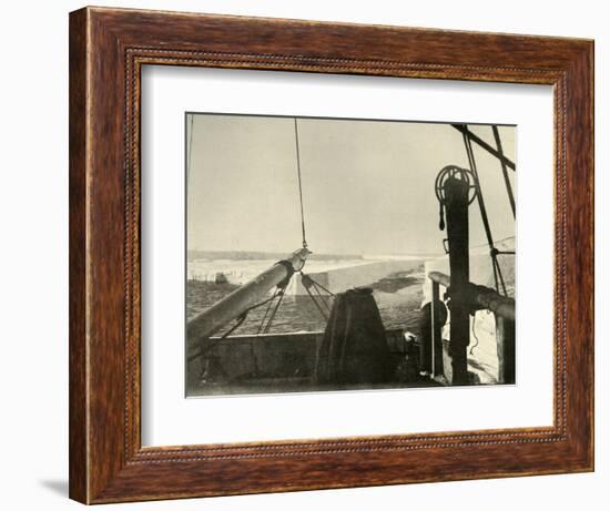 'The Barrier Edge Breaking Away Four Miles South of Hut Point', c1908, (1909)-Unknown-Framed Photographic Print