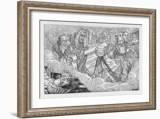 The Barrister's Dream-Henry Holiday-Framed Art Print