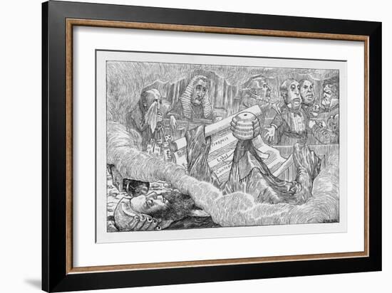 The Barrister's Dream-Henry Holiday-Framed Art Print