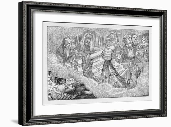 The Barrister's Dream-Henry Holiday-Framed Art Print