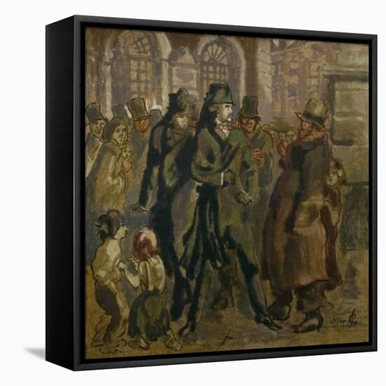 The Bart and the Bums, 1930 (Oil on Canvas)-Walter Richard Sickert-Framed Premier Image Canvas