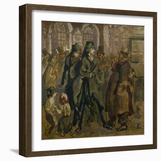 The Bart and the Bums, 1930 (Oil on Canvas)-Walter Richard Sickert-Framed Giclee Print