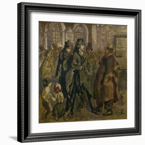 The Bart and the Bums, 1930 (Oil on Canvas)-Walter Richard Sickert-Framed Giclee Print