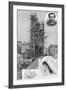 The Bartholdi Statue of Liberty. Drawn by John Durkin. See Page 47.-null-Framed Giclee Print