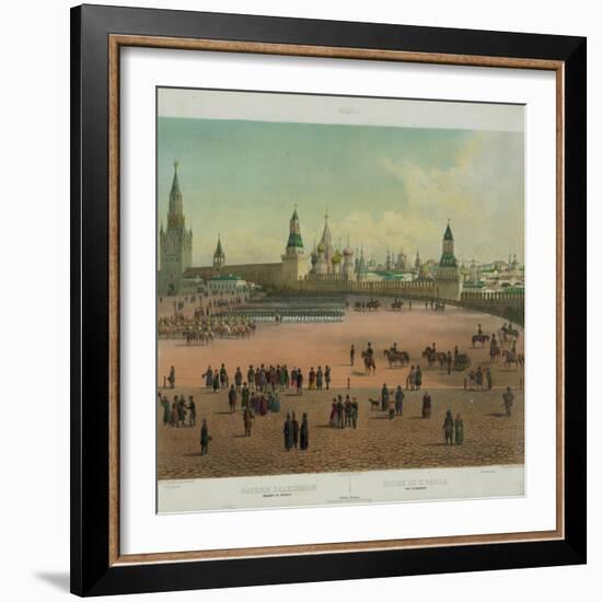 The Basil Cathedral at the Red Square in Moscow, Ca 1848-Philippe Benoist-Framed Giclee Print