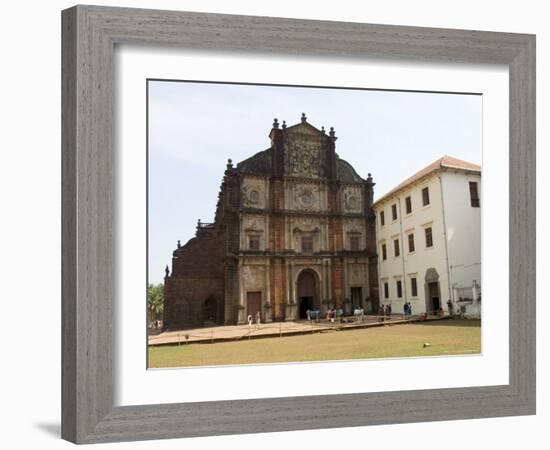 The Basilica of Bom Jesus, Built 1594, Old Goa, Unesco World Heritage Site, Goa, India-R H Productions-Framed Photographic Print