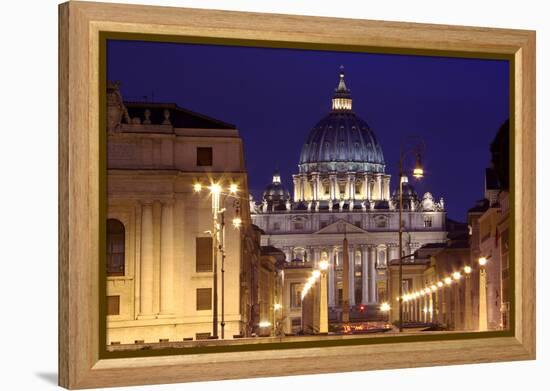 The Basilica of Saint Peter Is Located Within the Vatican City-LatitudeStock-Framed Premier Image Canvas