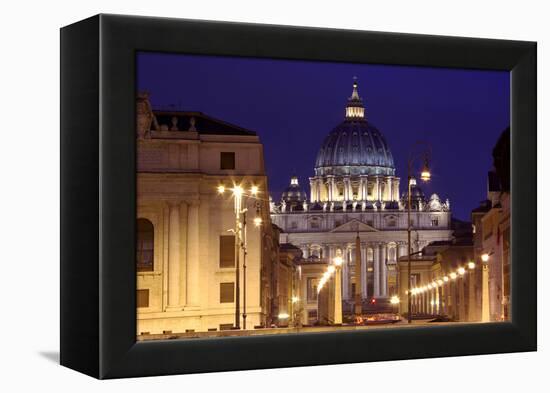 The Basilica of Saint Peter Is Located Within the Vatican City-LatitudeStock-Framed Premier Image Canvas