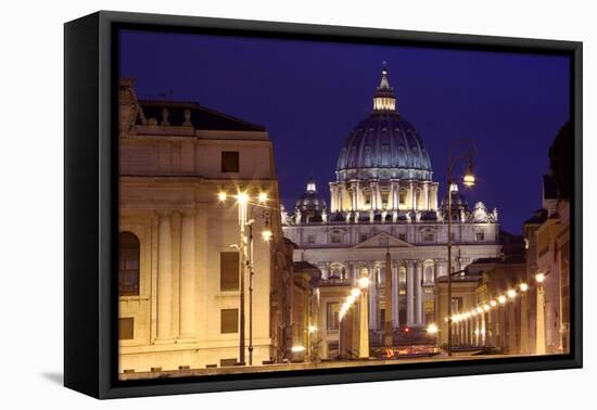 The Basilica of Saint Peter Is Located Within the Vatican City-LatitudeStock-Framed Premier Image Canvas