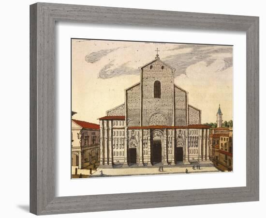 The Basilica of San Petronio in Bologna-Joan Blaeu-Framed Giclee Print