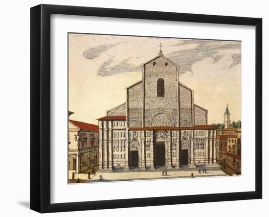 The Basilica of San Petronio in Bologna-Joan Blaeu-Framed Giclee Print