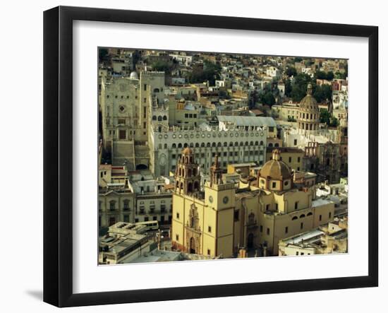 The Basilicata and the University, Guanajuato, Capital of Guanajuato State, Central Mexico-Robert Francis-Framed Photographic Print