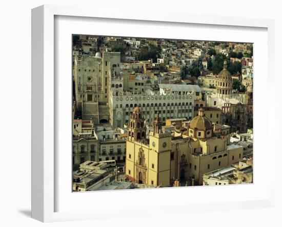 The Basilicata and the University, Guanajuato, Capital of Guanajuato State, Central Mexico-Robert Francis-Framed Photographic Print