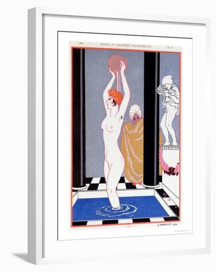 The Basin, 1914-Georges Barbier-Framed Giclee Print