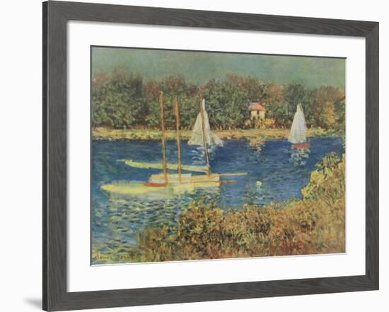 The Basin at Argenteuil-Claude Monet-Framed Collectable Print