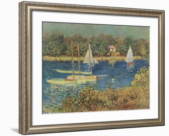 The Basin at Argenteuil-Claude Monet-Framed Collectable Print