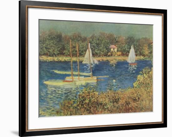 The Basin at Argenteuil-Claude Monet-Framed Collectable Print