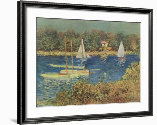 The Basin at Argenteuil-Claude Monet-Framed Collectable Print