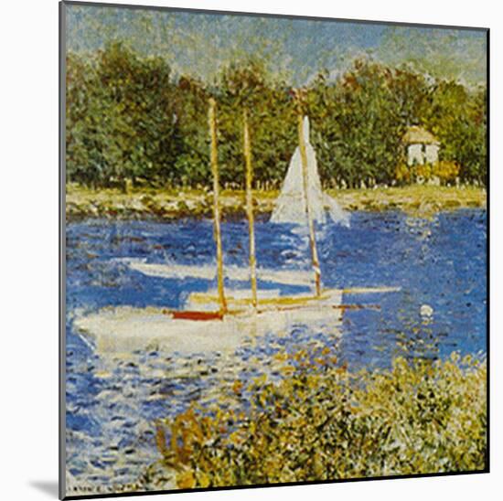 The Basin at Argenteuil-Claude Monet-Mounted Art Print