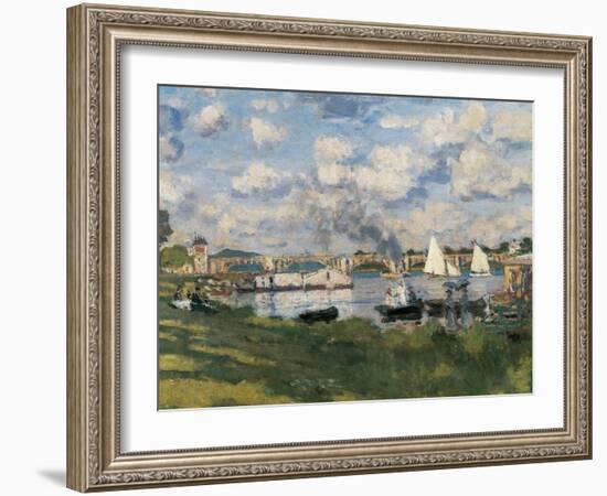 The Basin at Argenteuil-Claude Monet-Framed Giclee Print