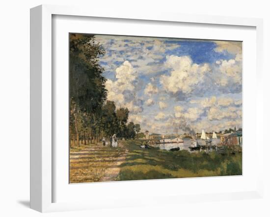 The Basin at Argenteuil-Claude Monet-Framed Art Print