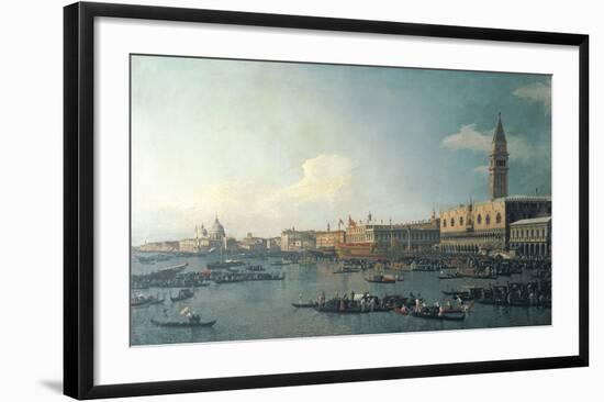 The Basin of San Marco On Ascension Day-Canaletto-Framed Premium Giclee Print