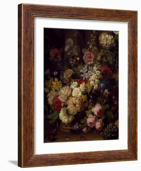 The Basket of Flowers, Detail from Julia's Tomb, 1804-Jan Frans van Dael-Framed Giclee Print