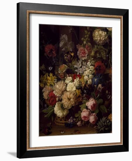 The Basket of Flowers, Detail from Julia's Tomb, 1804-Jan Frans van Dael-Framed Giclee Print