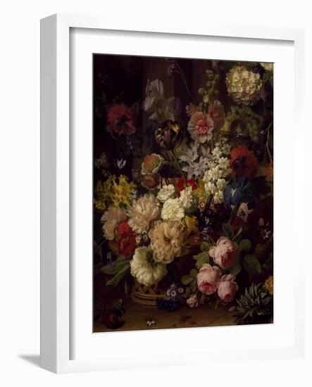 The Basket of Flowers, Detail from Julia's Tomb, 1804-Jan Frans van Dael-Framed Giclee Print