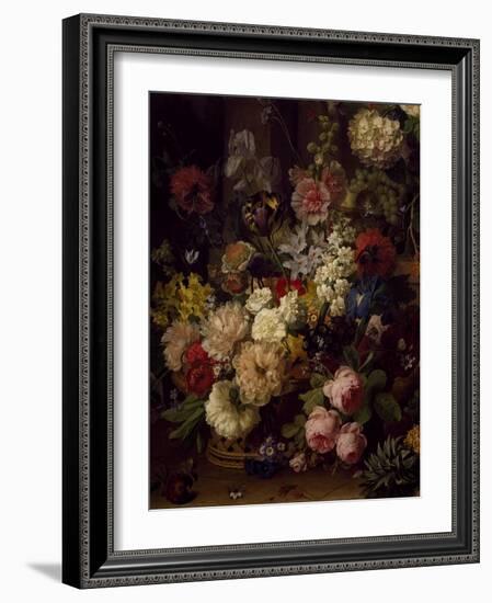 The Basket of Flowers, Detail from Julia's Tomb, 1804-Jan Frans van Dael-Framed Giclee Print