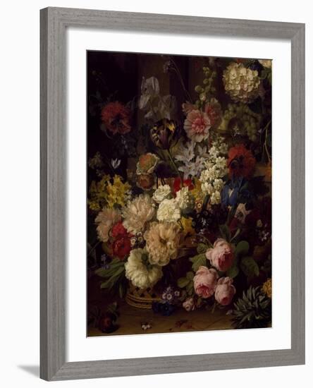 The Basket of Flowers, Detail from Julia's Tomb, 1804-Jan Frans van Dael-Framed Giclee Print