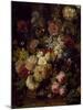 The Basket of Flowers, Detail from Julia's Tomb, 1804-Jan Frans van Dael-Mounted Giclee Print