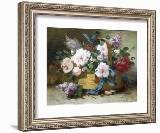 The Basket of Flowers-Eugene Henri Cauchois-Framed Giclee Print