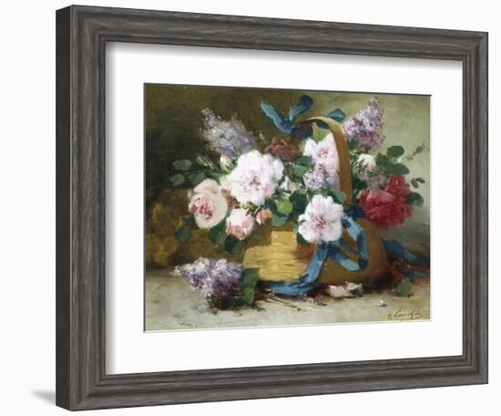 The Basket of Flowers-Eugene Henri Cauchois-Framed Giclee Print