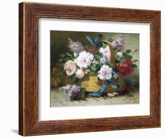 The Basket of Flowers-Eugene Henri Cauchois-Framed Giclee Print