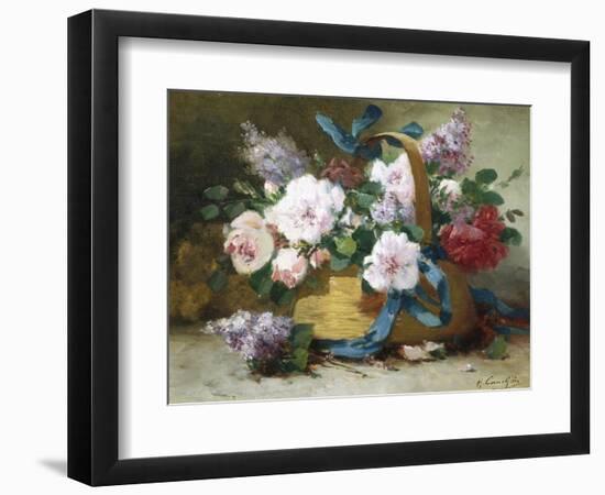 The Basket of Flowers-Eugene Henri Cauchois-Framed Giclee Print