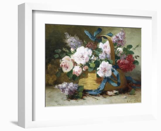 The Basket of Flowers-Eugene Henri Cauchois-Framed Giclee Print