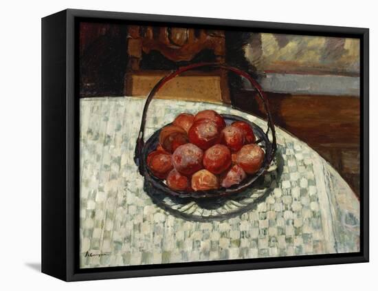 The Basket of Fruit; Le Corbeille De Fruit-Henri Lebasque-Framed Premier Image Canvas