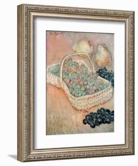 The Basket of Grapes, 1884-Claude Monet-Framed Giclee Print