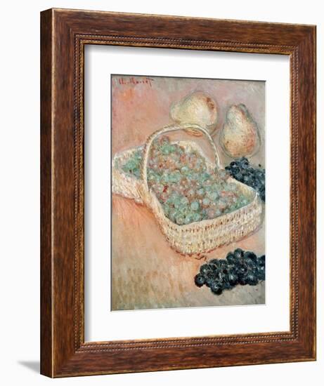 The Basket of Grapes, 1884-Claude Monet-Framed Giclee Print