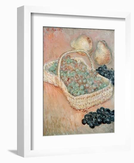 The Basket of Grapes, 1884-Claude Monet-Framed Giclee Print