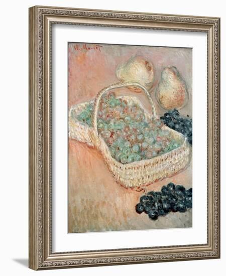 The Basket of Grapes, 1884-Claude Monet-Framed Giclee Print