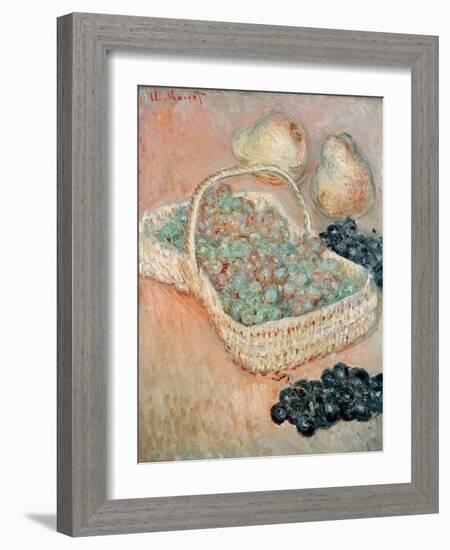 The Basket of Grapes, 1884-Claude Monet-Framed Giclee Print