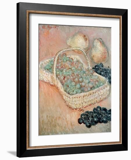 The Basket of Grapes, 1884-Claude Monet-Framed Giclee Print