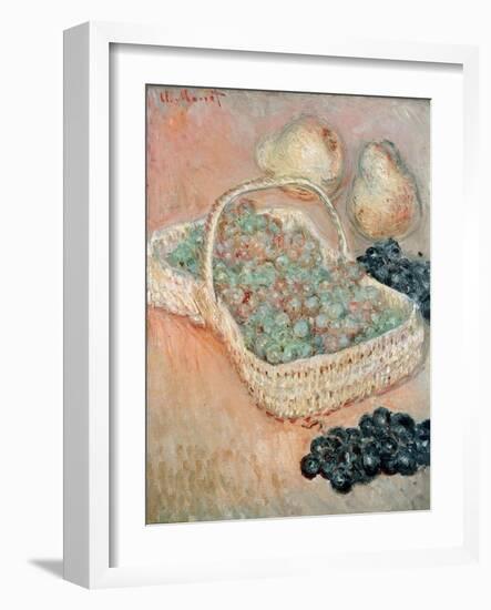 The Basket of Grapes, 1884-Claude Monet-Framed Giclee Print