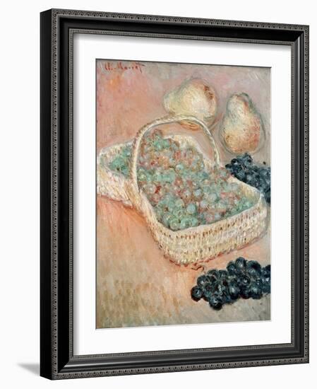 The Basket of Grapes, 1884-Claude Monet-Framed Giclee Print