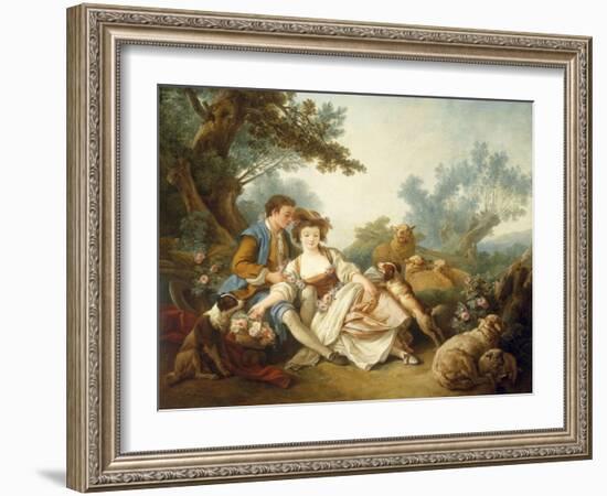 The Basket of Roses, 1785-Jean-Baptiste Huet-Framed Giclee Print